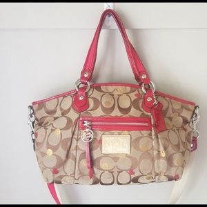 Coach Poppy Signature Rocker Satchel Crossbody